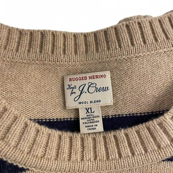 MERINO J CREW SWEATER - STRIPED - Picture 3 of 3